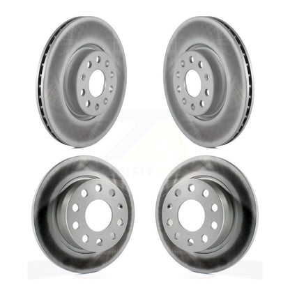 Coated Disc Brake Rotor Front Rear Kit For Volkswagen Jetta Golf Alltrack Beetle