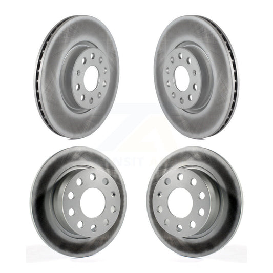 Coated Disc Brake Rotor Front Rear Kit For Volkswagen Jetta Golf Alltrack Beetle