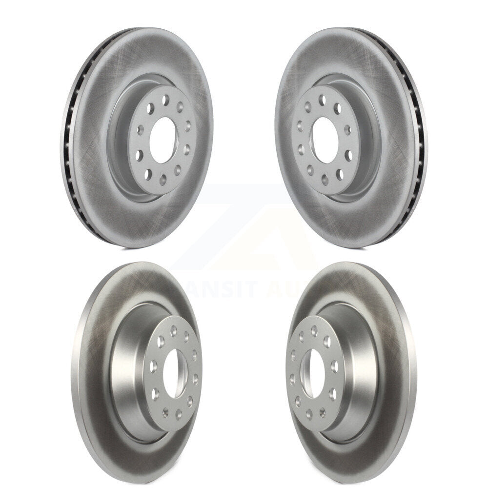 Coated Disc Brake Rotors Front Rear Kit For Audi Q3 Quattro TT