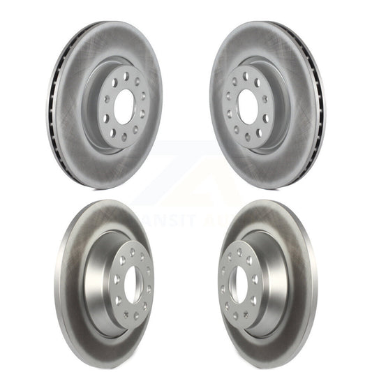 Coated Disc Brake Rotors Front Rear Kit For Audi Q3 Quattro TT