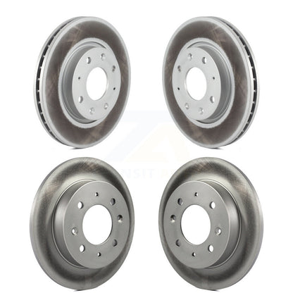 Coated Disc Brake Rotors Front Rear Kit For Kia Spectra Spectra5