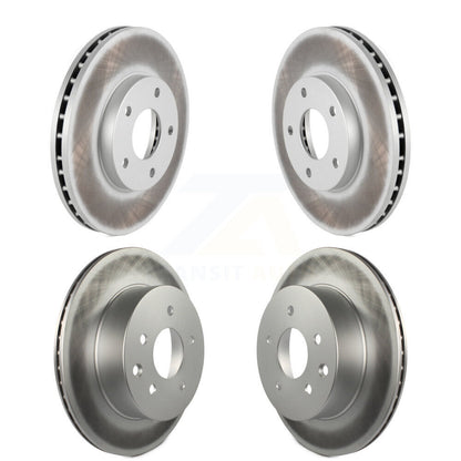Coated Disc Brake Rotors Front Rear Kit For 2005-2006 Nissan X-Trail