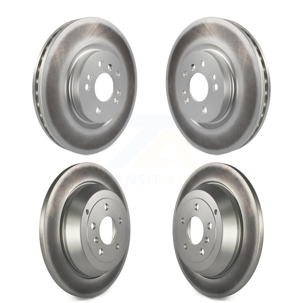 Coated Brake Rotors Front Rear Kit For Mercedes-Benz ML350 ML320 ML500 R320 R350