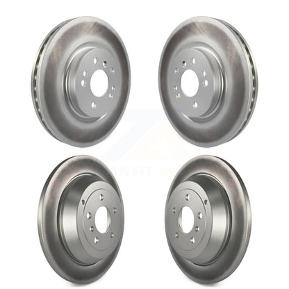Coated Brake Rotors Front Rear Kit For Mercedes-Benz ML350 ML320 ML500 R320 R350