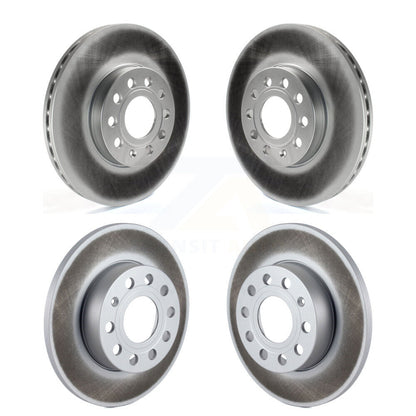 Coated Disc Brake Rotors Front Rear Kit For Volkswagen Rabbit