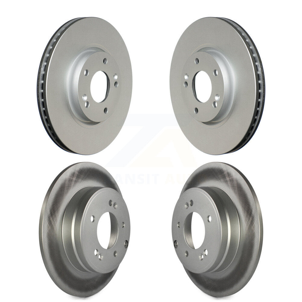 Coated Disc Brake Rotors Front Rear Kit For Hyundai Sonata Kia Optima
