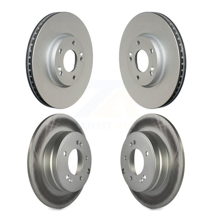 Coated Disc Brake Rotors Front Rear Kit For Hyundai Sonata Kia Optima