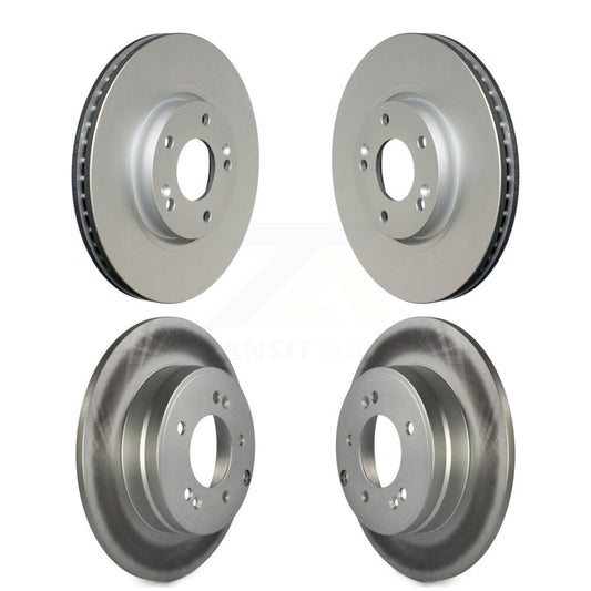 Coated Disc Brake Rotors Front Rear Kit For Hyundai Sonata Kia Optima