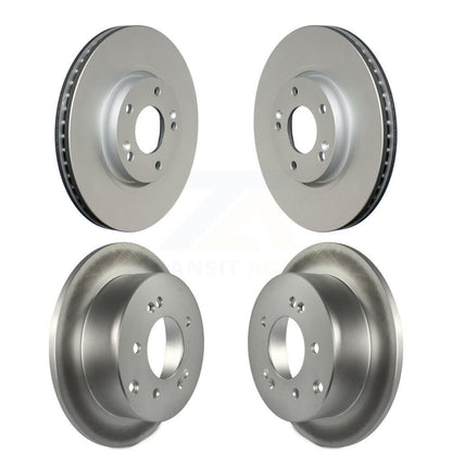 Coated Disc Brake Rotors Front Rear Kit For Kia Forte Koup Forte5