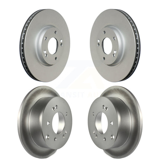 Coated Disc Brake Rotors Front Rear Kit For Kia Forte Koup Forte5
