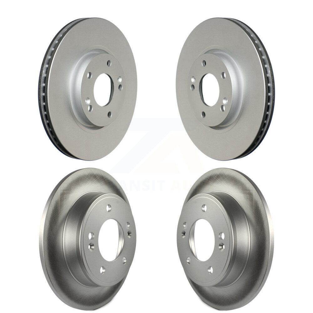 Coat Disc Brake Rotors Front Rear Kit For Kia Forte Hyundai Veloster Forte5 Koup