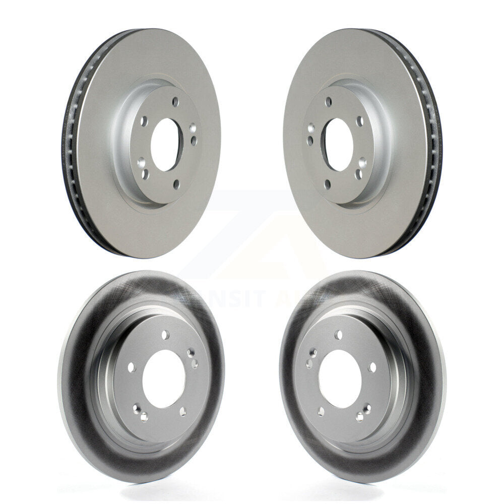 Coated Disc Brake Rotors Front Rear Kit For Kia Optima Hyundai Sonata Soul EV