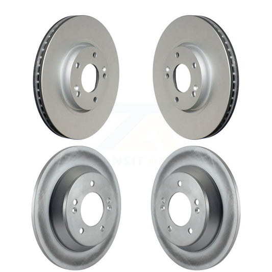 Coated Disc Brake Rotors Front Rear Kit For 2014-2017 Kia Rondo