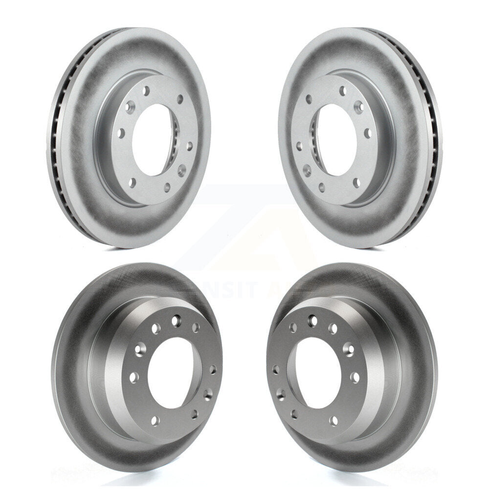 Coated Disc Brake Rotors Front Rear Kit For Kia Sedona Hyundai Entourage