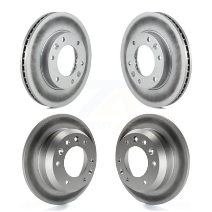 Coated Disc Brake Rotors Front Rear Kit For Kia Sedona Hyundai Entourage