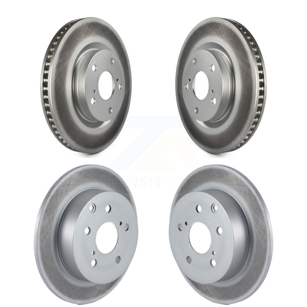 Coated Disc Brake Rotors Front Rear Kit For Toyota Matrix Pontiac Vibe