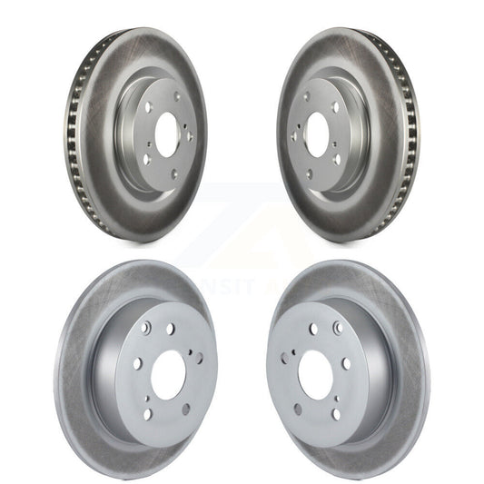 Coated Disc Brake Rotors Front Rear Kit For Toyota Matrix Pontiac Vibe