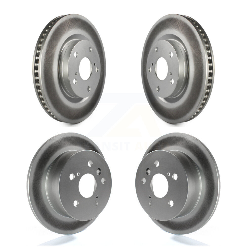 Coated Disc Brake Rotors Front Rear Kit For Toyota Camry Lexus ES350 Avalon