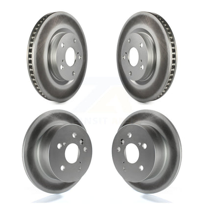 Coated Disc Brake Rotors Front Rear Kit For Toyota Camry Lexus ES350 Avalon