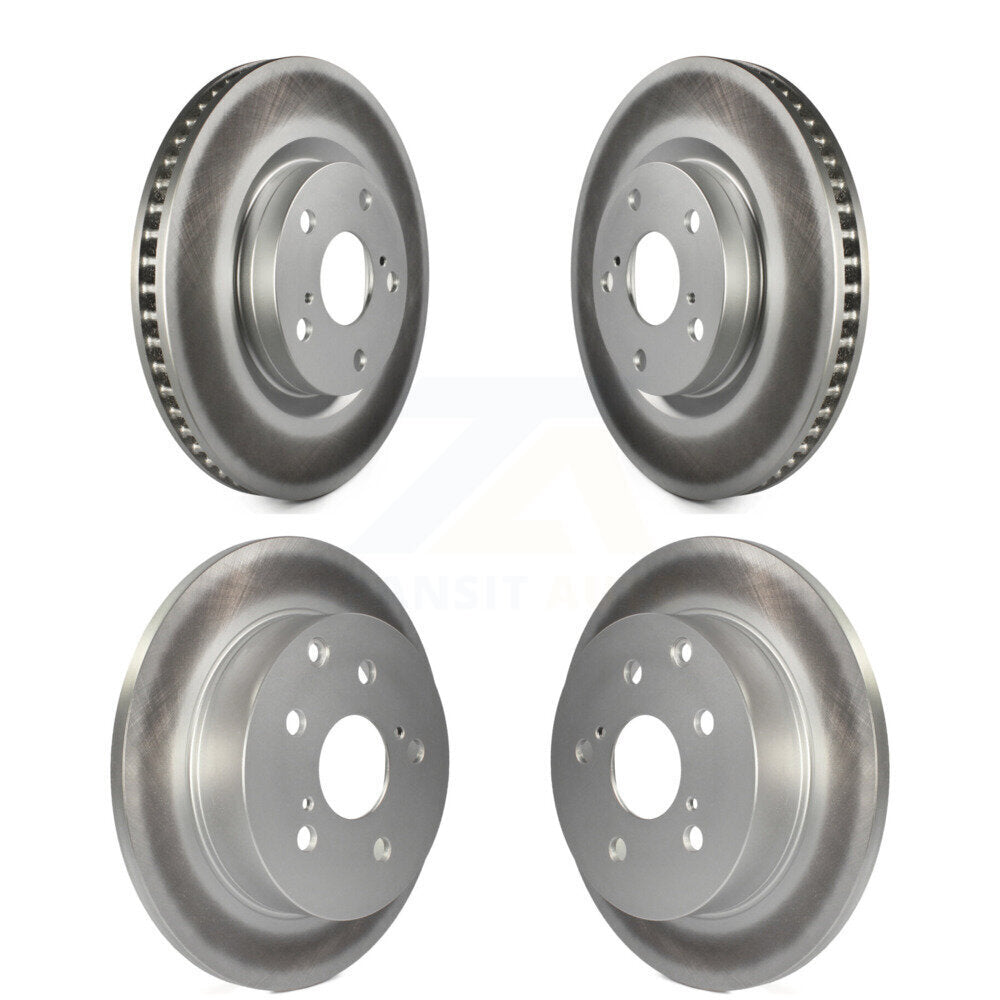 Coated Disc Brake Rotors Front Rear Kit For Toyota RAV4