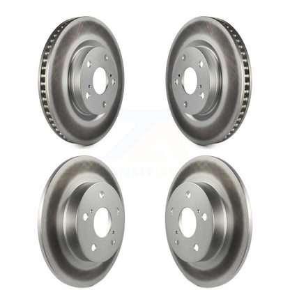 Coated Disc Brake Rotors Front Rear Kit For 2011-2016 Scion tC