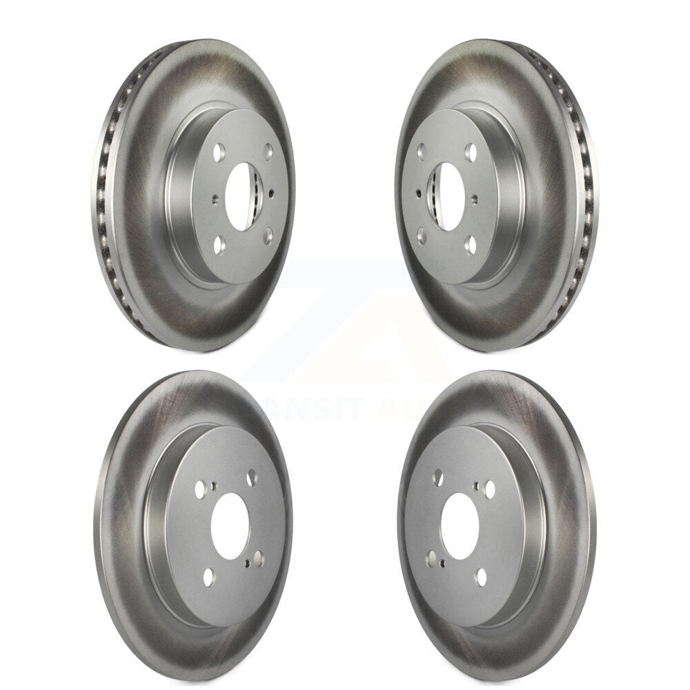 Coated Disc Brake Rotors Front Rear Kit For Toyota Yaris