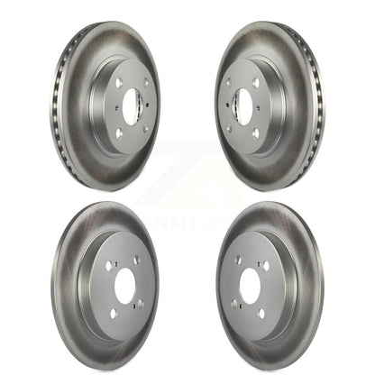 Coated Disc Brake Rotors Front Rear Kit For Toyota Yaris