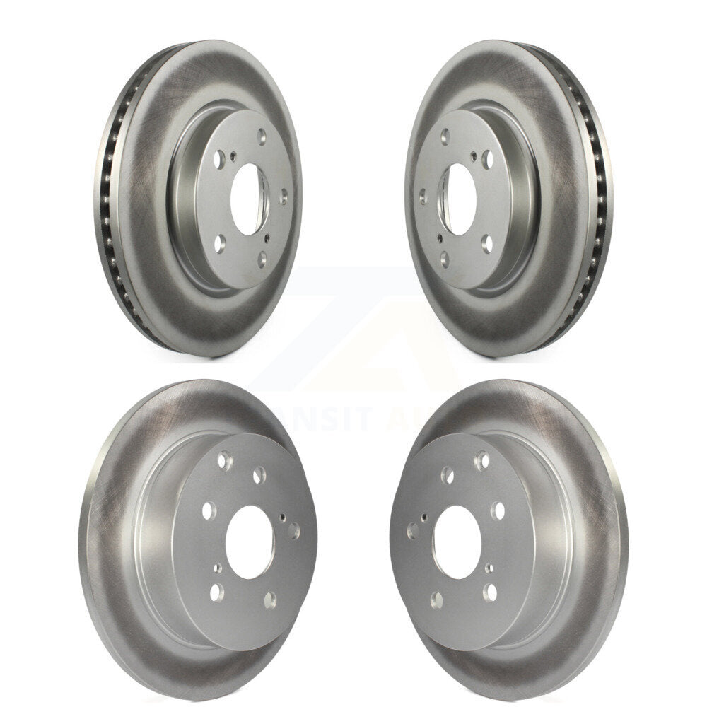Coated Disc Brake Rotors Front Rear Kit For Toyota RAV4 Lexus HS250h