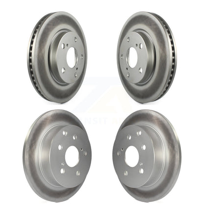 Coated Disc Brake Rotors Front Rear Kit For Toyota RAV4 Lexus HS250h