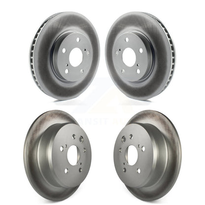 Coated Disc Brake Rotors Front Rear Kit For Lexus IS250