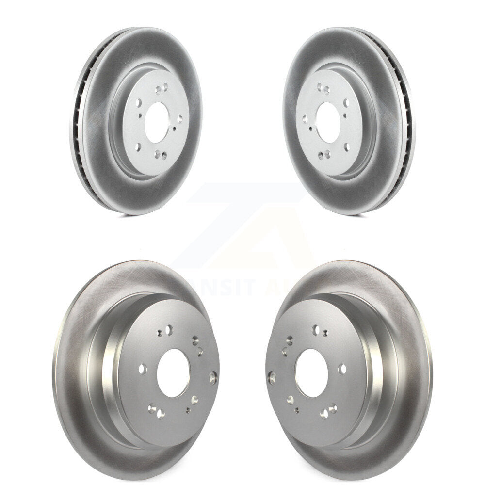 Coated Disc Brake Rotors Front Rear Kit For Honda CR-V Acura RDX