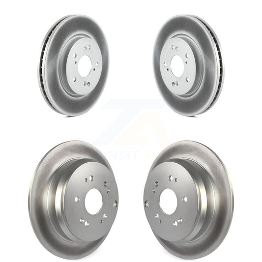 Coated Disc Brake Rotors Front Rear Kit For Honda CR-V Acura RDX