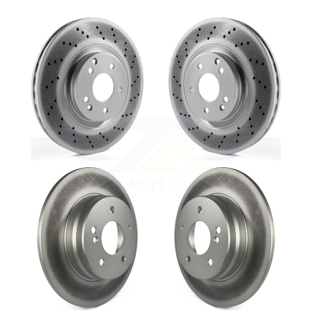 Coat Brake Rotor Front Rear Kit For Mercedes-Benz C230 SLK350 CLK350 C320 SLK280