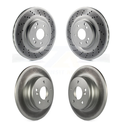 Coat Brake Rotor Front Rear Kit For Mercedes-Benz C230 SLK350 CLK350 C320 SLK280