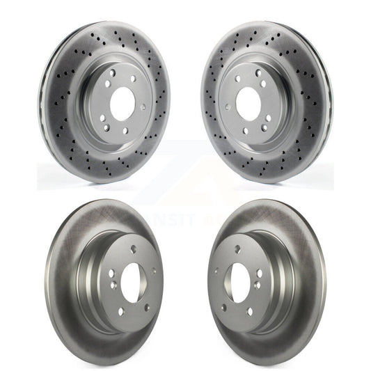 Coat Brake Rotor Front Rear Kit For Mercedes-Benz C230 SLK350 CLK350 C320 SLK280