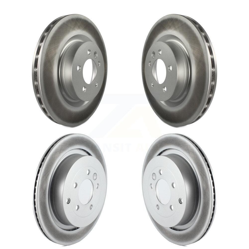 Coated Disc Brake Rotors Front Rear Kit For Land Rover Range Sport LR4