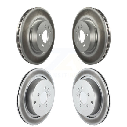 Coated Disc Brake Rotors Front Rear Kit For Land Rover Range Sport LR4