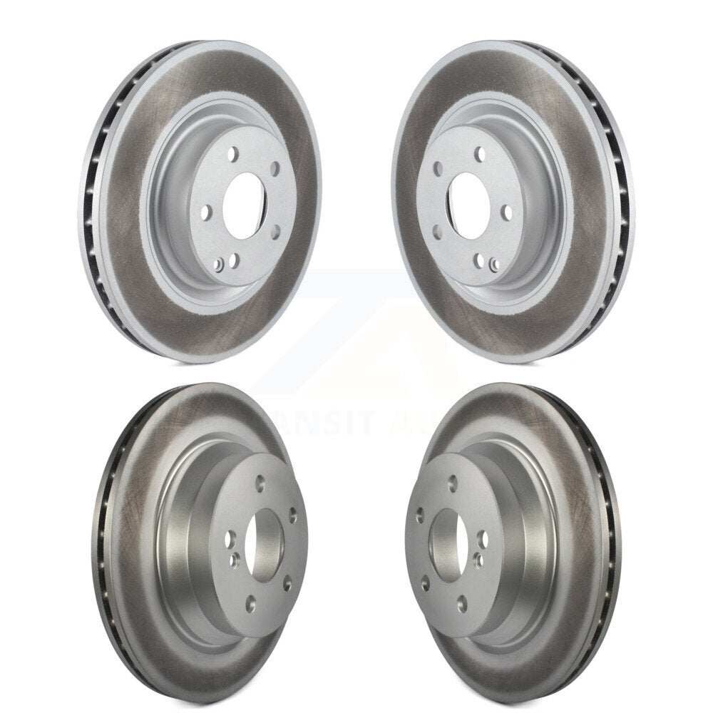 Coated Brake Rotors Front Rear Kit For Mercedes-Benz GLK350 GLK250 CLS550 CLS500