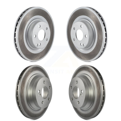 Coated Brake Rotors Front Rear Kit For Mercedes-Benz GLK350 GLK250 CLS550 CLS500