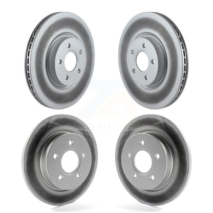Coated Brake Rotor Front Rear Kit For 13-18 Ford Focus With 320mm Diameter