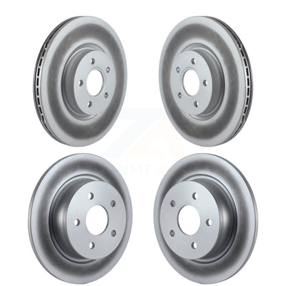 Coated Disc Brake Rotors Front Rear Kit For Ford Escape Transit Connect
