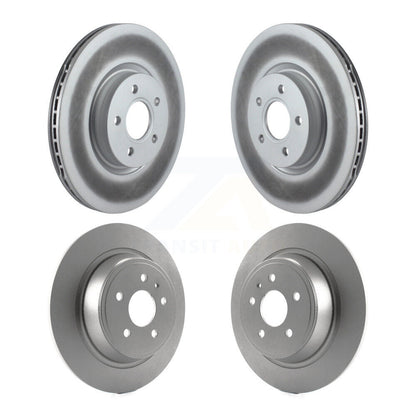Coated Disc Brake Rotors Front Rear Kit For Ford Escape Lincoln MKC