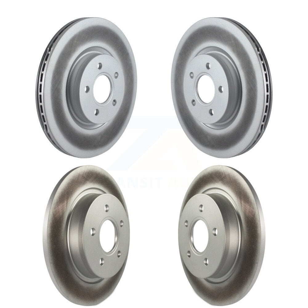 Coated Disc Brake Rotors Front Rear Kit For Volvo S40 V50 C70