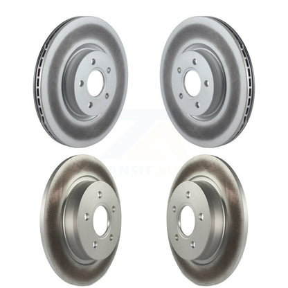 Coated Disc Brake Rotors Front Rear Kit For Volvo S40 V50 C70