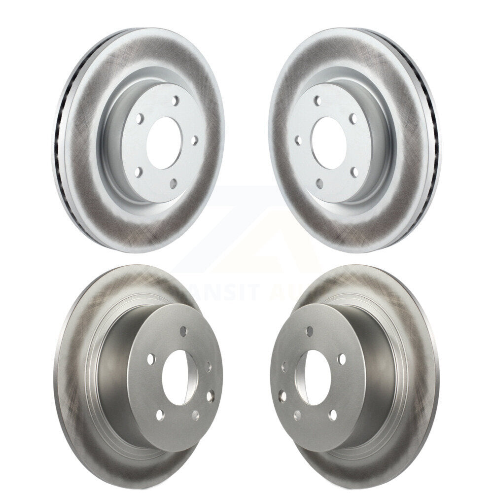 Coated Disc Brake Rotors Front Rear Kit For Nissan Altima