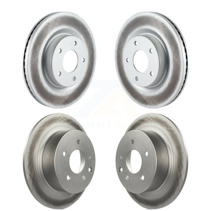 Coated Disc Brake Rotors Front Rear Kit For Nissan Altima