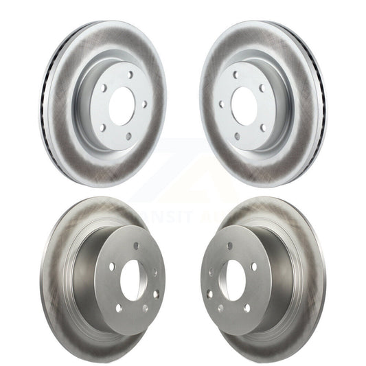 Coated Disc Brake Rotors Front Rear Kit For Nissan Altima