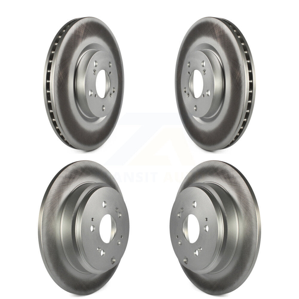 Coated Disc Brake Rotors Front Rear Kit For Honda Pilot Acura MDX ZDX