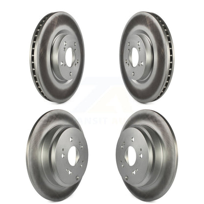 Coated Disc Brake Rotors Front Rear Kit For Honda Pilot Acura MDX ZDX