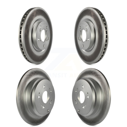 Coated Disc Brake Rotors Front Rear Kit For Honda Pilot Acura MDX ZDX